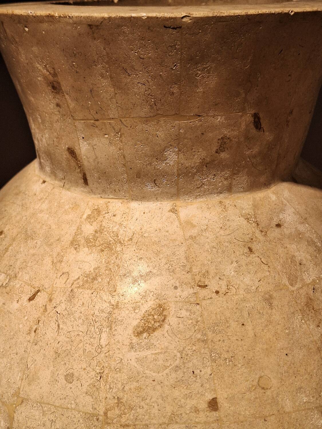 Large stone vase from Mactan from the 1980s