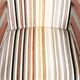 Set of 4 Art Deco design dining chairs with luxurious fabric upholstery