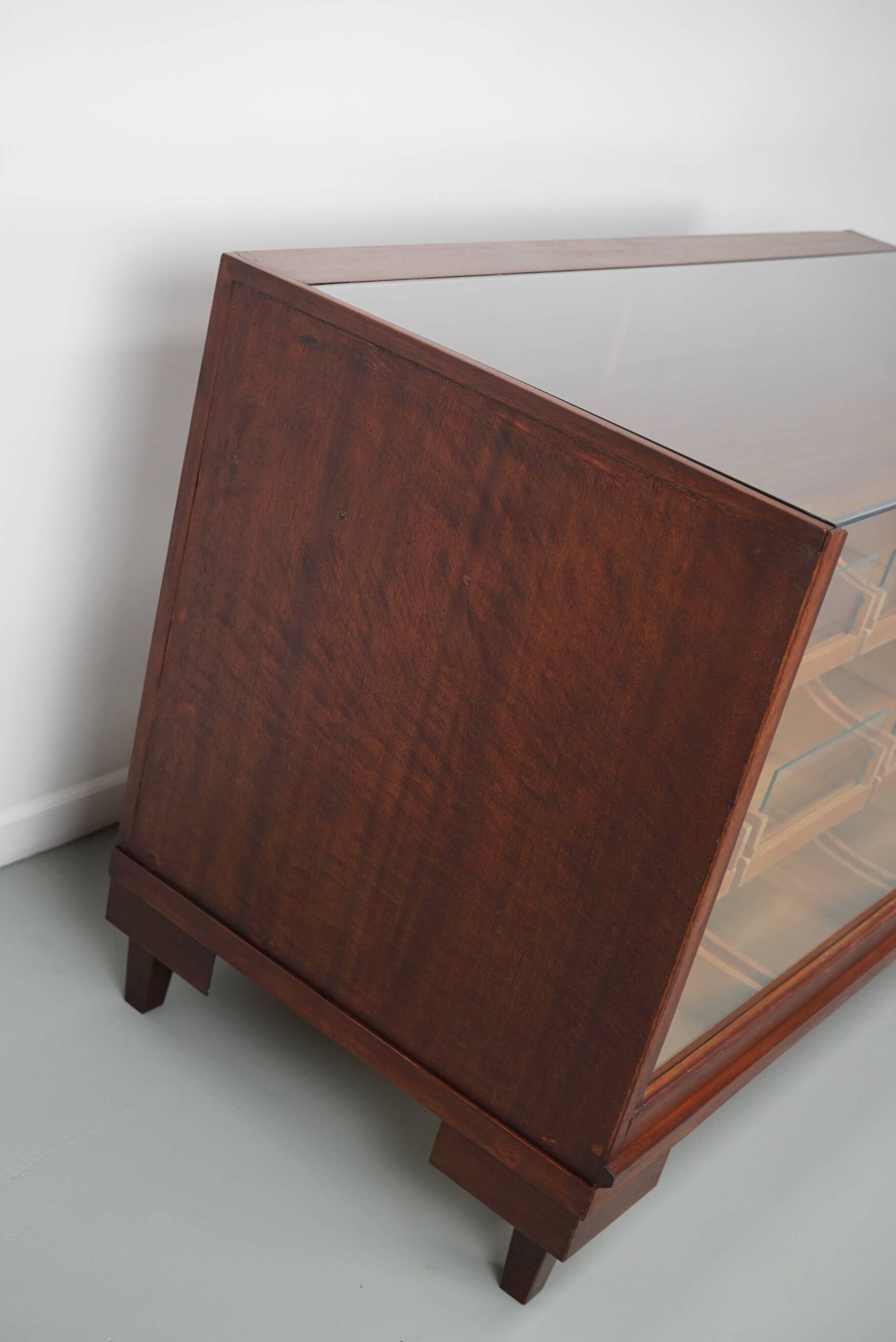 Vintage oak haberdashery cabinet or shop counter, 1950/60