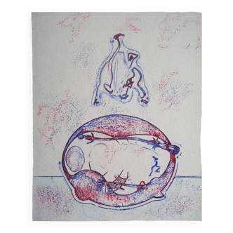 Max ernst: after me the 20th century - original lithograph