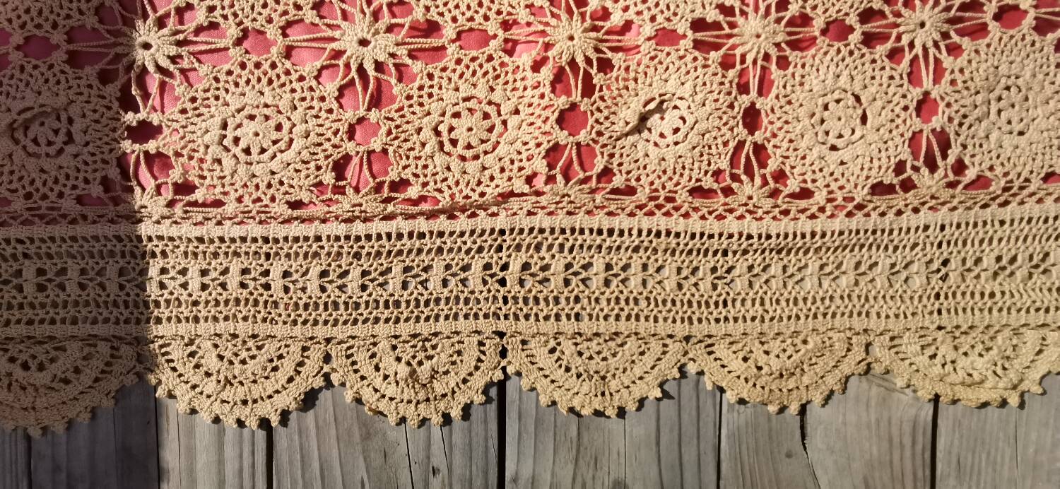Crochet bedspread