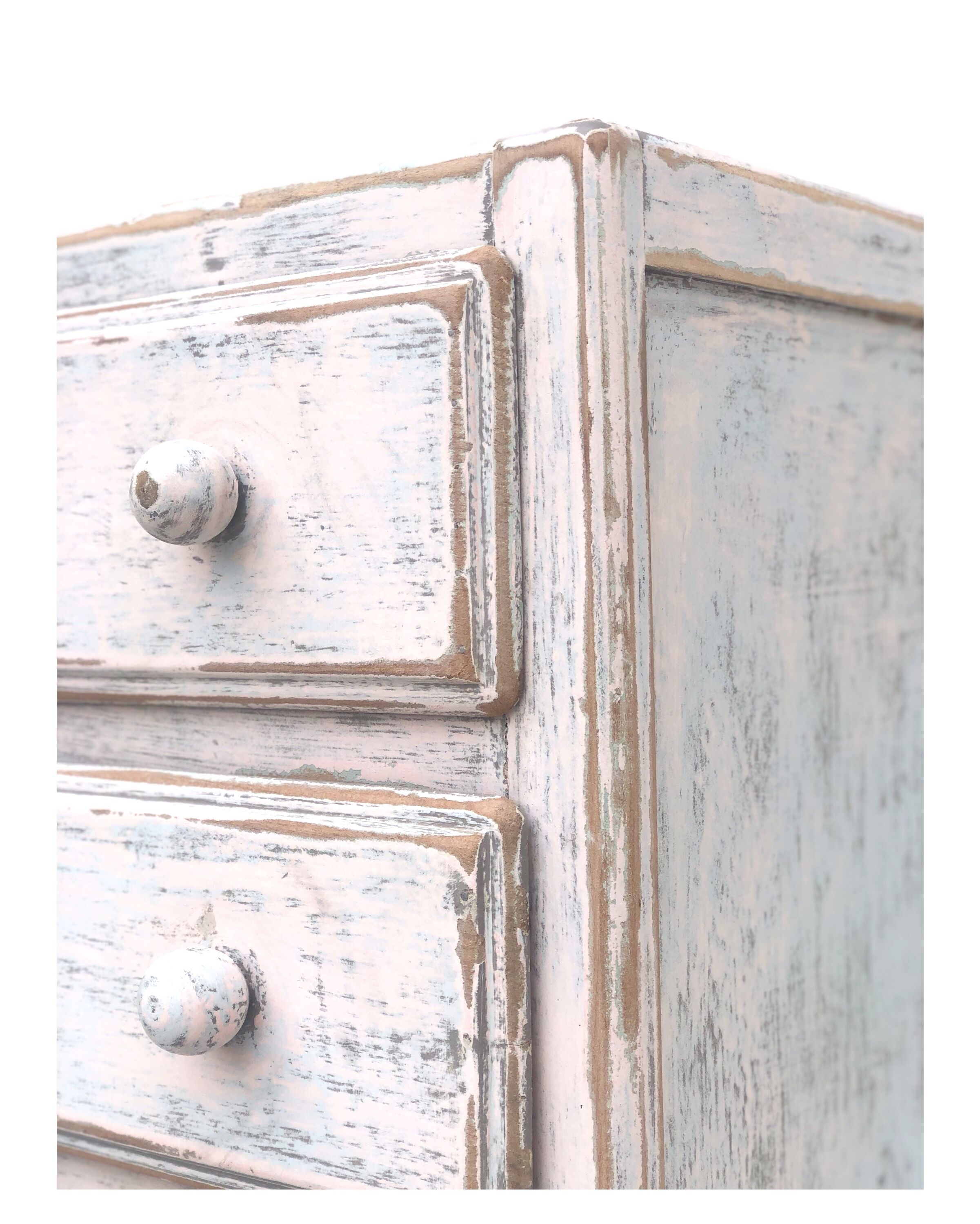 Patinated vintage chest of drawers