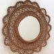 Mirror sun bohemian vintage braided fiberglass 50x50cm