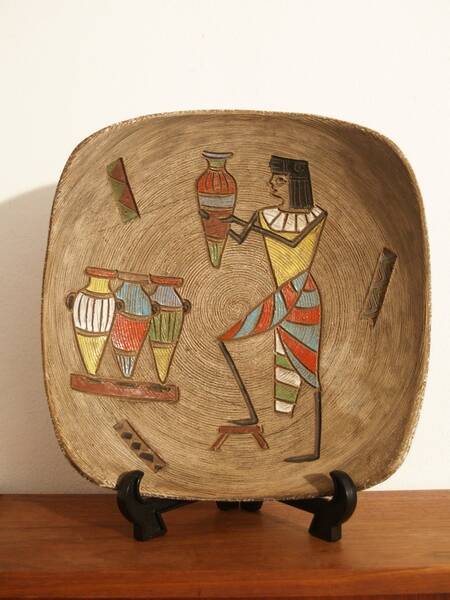 Fratelli Fanciullacci plate Italian pottery fifties design