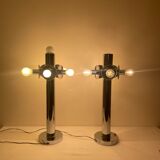 Paire de lampes space âge