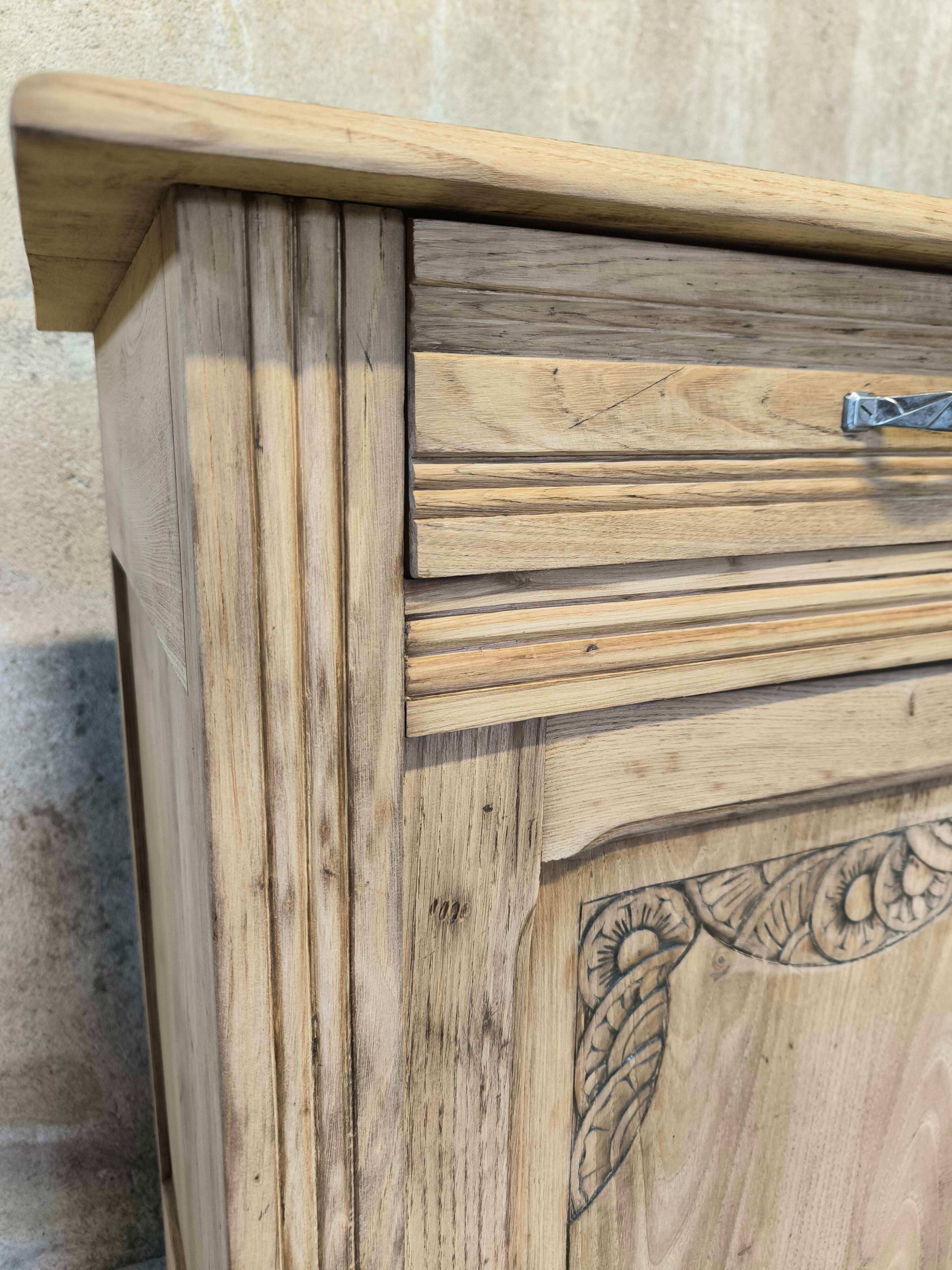 Vintage Art Deco wooden Parisian buffet.