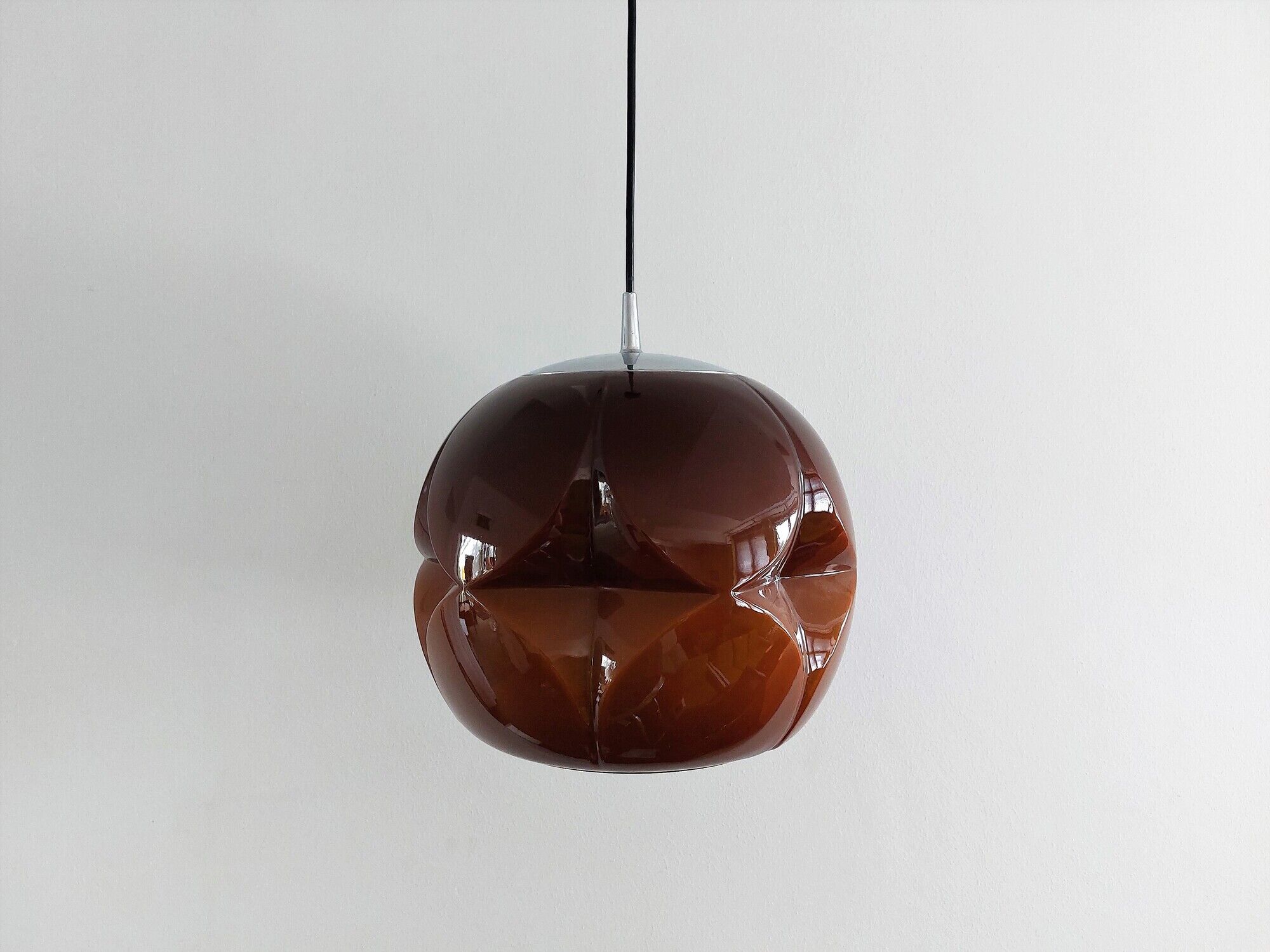Murano glass pendant lamp for Peill & Putzler, Germany 1960's