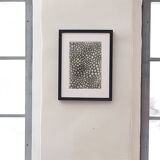 Dessin abstrait 3 noir et blanc au fusain