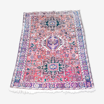 Heriz vintage handmade Oriental carpet 140 x 105 cm