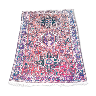 Heriz vintage handmade Oriental carpet 140 x 105 cm