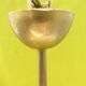 Transparent glass chandelier conical shape painted metal stucture