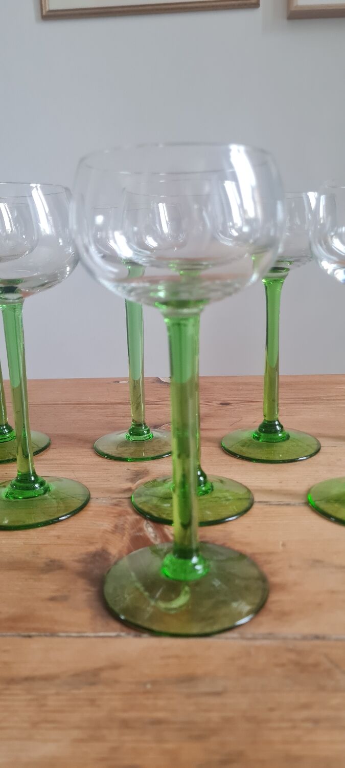 Set of 8 Alsace wine glasses