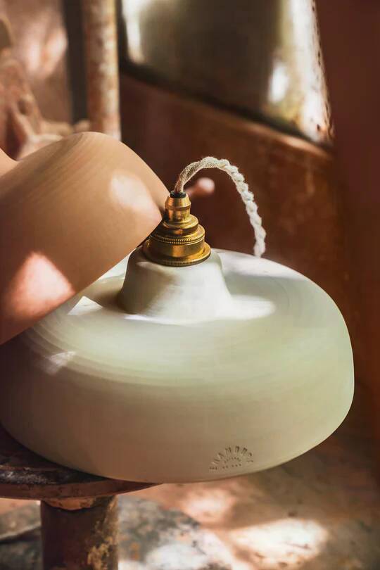URSULE - White terracotta - Pendant light