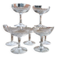 Set de 7 coupes à champagne en verre soufflé