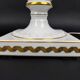 Raynaud Limoges lamp base in porcelain, paradise birds