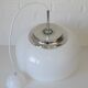 Vintage Harvey Guzzini redesign large pendant light white hanging lamp