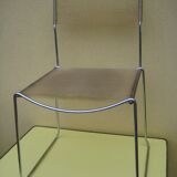 Chrome and scoubidou chair