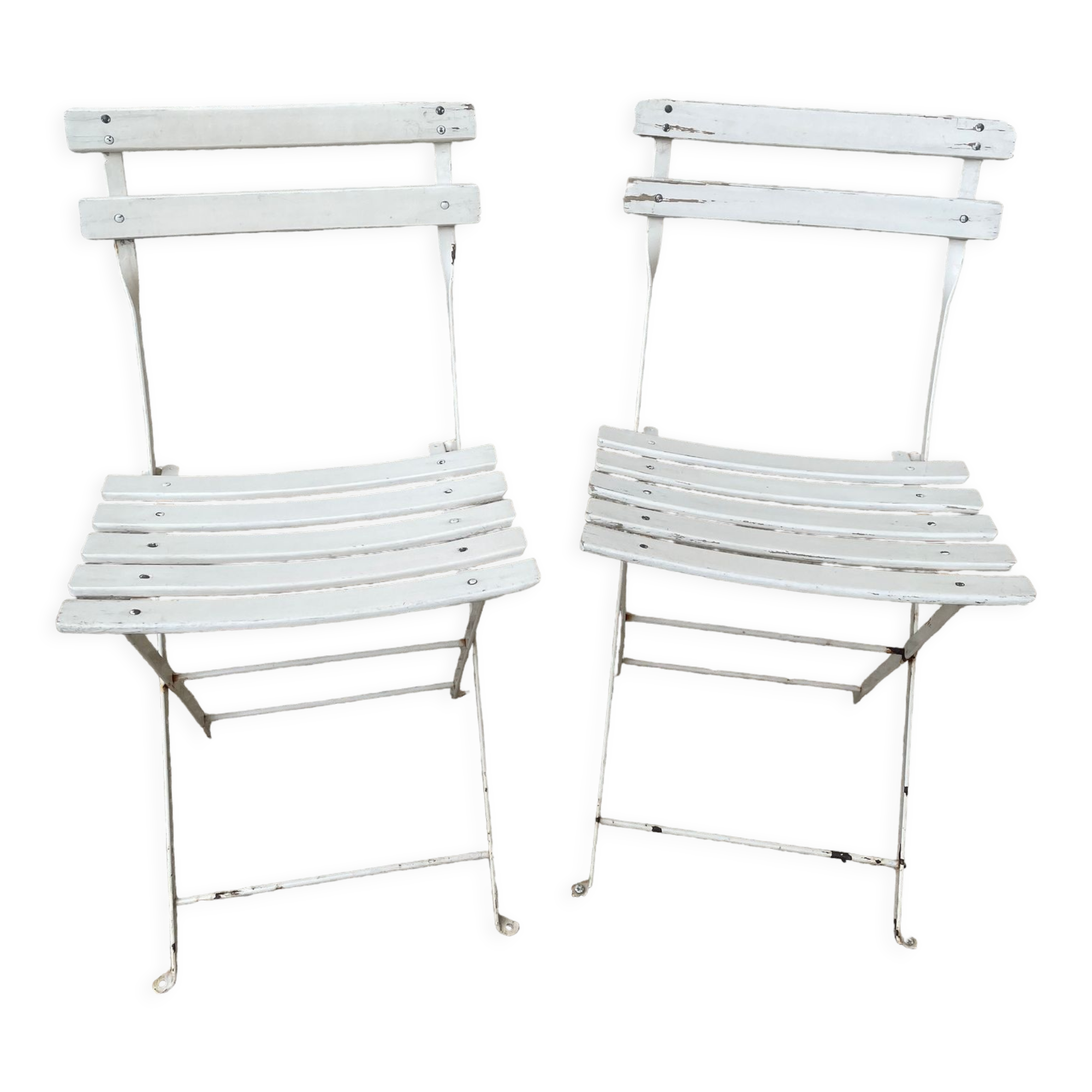 Pair of vintage folding chairs