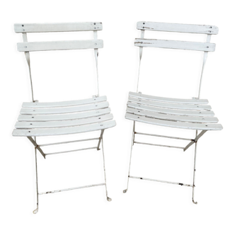Pair of vintage folding chairs