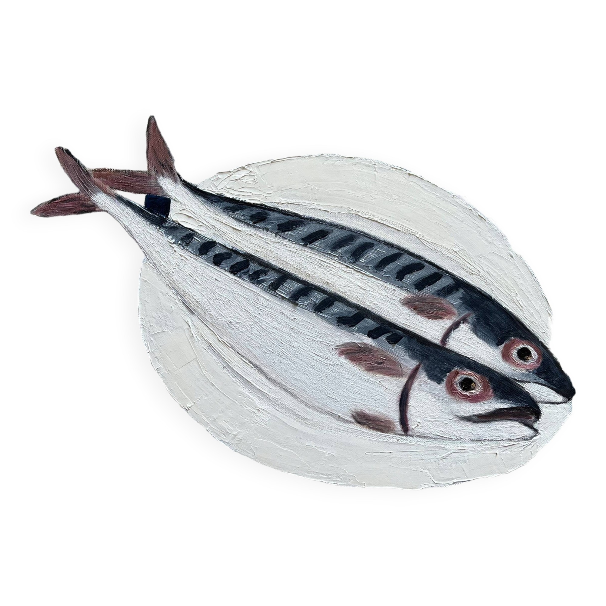 "Two Mackerels on a Plate" by Joseph Rethlin