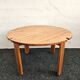 1970s solid larch dining table for four people by Mária Szedleczky - Signed