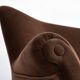 Magnificent vintage 1960s chocolate brown velvet sofa – unique piece.