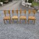 4 Vintage Chairs by Pierre Cruege, French design from the 60s