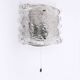 Large wall lamp Peil & Putzler ice glass, 1960 Germany