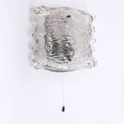 Large wall lamp Peil & Putzler ice glass, 1960 Germany