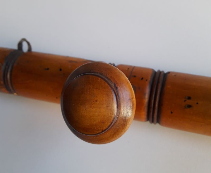 Wooden wall coat rack 4 hooks