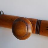 Wooden wall coat rack 4 hooks