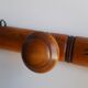 Wooden wall coat rack 4 hooks