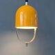 Vintage yellow Space Age suspension, Mid-Century Modern pendant lamp.