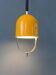 Vintage yellow Space Age suspension, Mid-Century Modern pendant lamp.