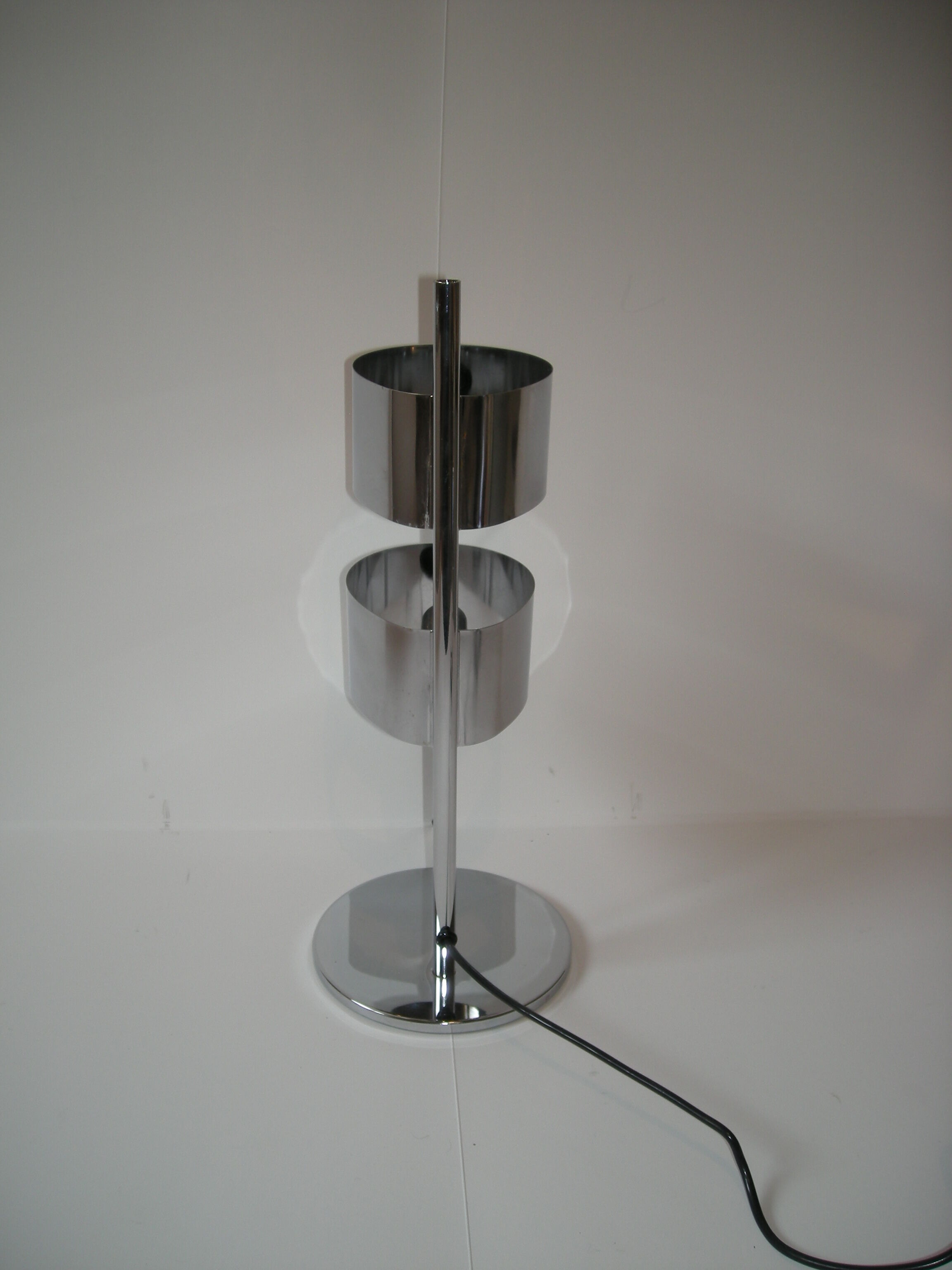 Stainless steel lamp of the 60s - 70s