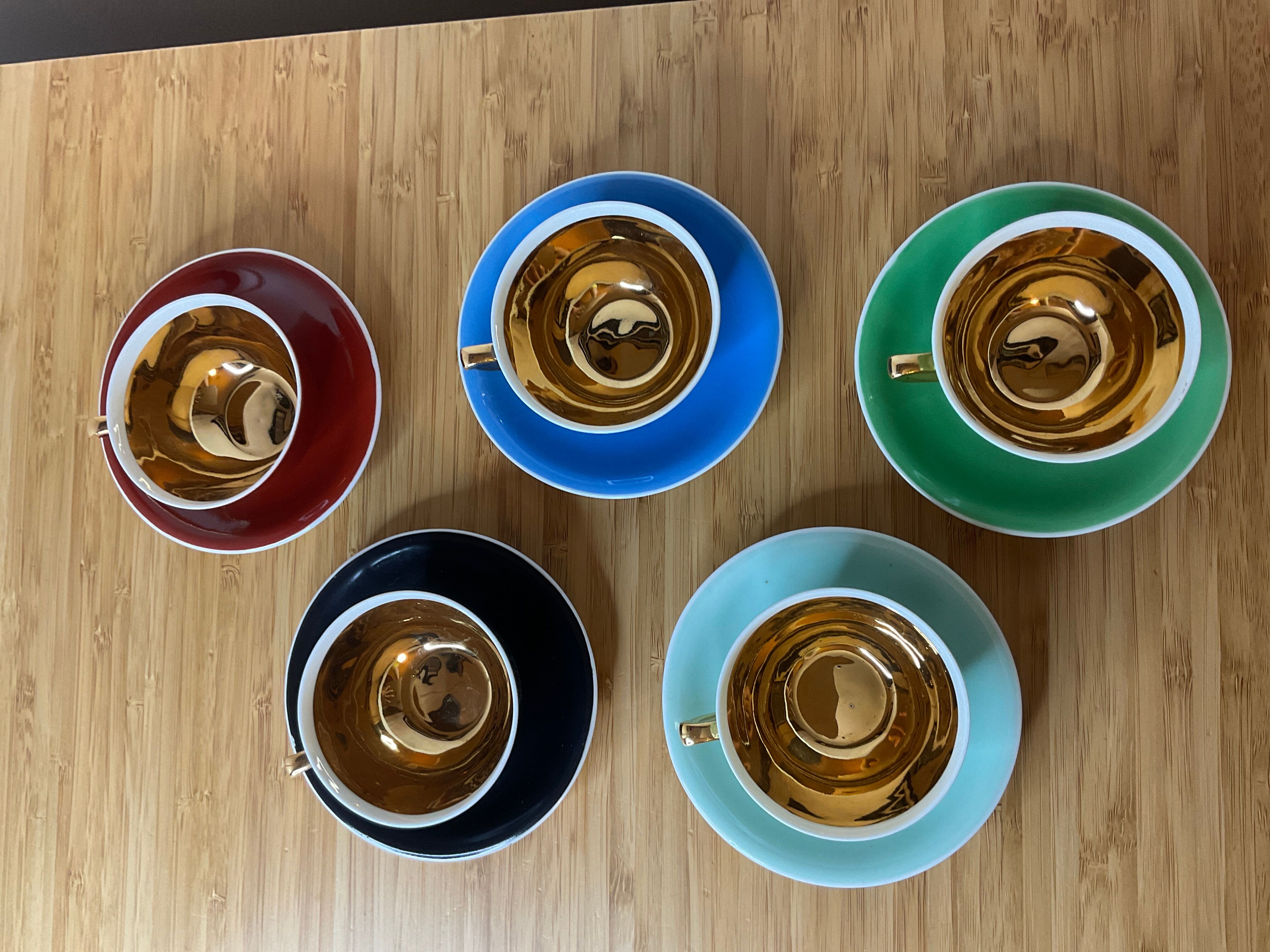 Coffee service in real Limoges porcelain, GBA, Gérard Duffreisseix and abbot
