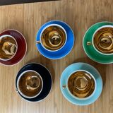 Coffee service in real Limoges porcelain, GBA, Gérard Duffreisseix and abbot