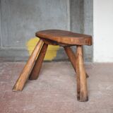 Vintage stool, wooden stool, stool, plant stand, interior decoration