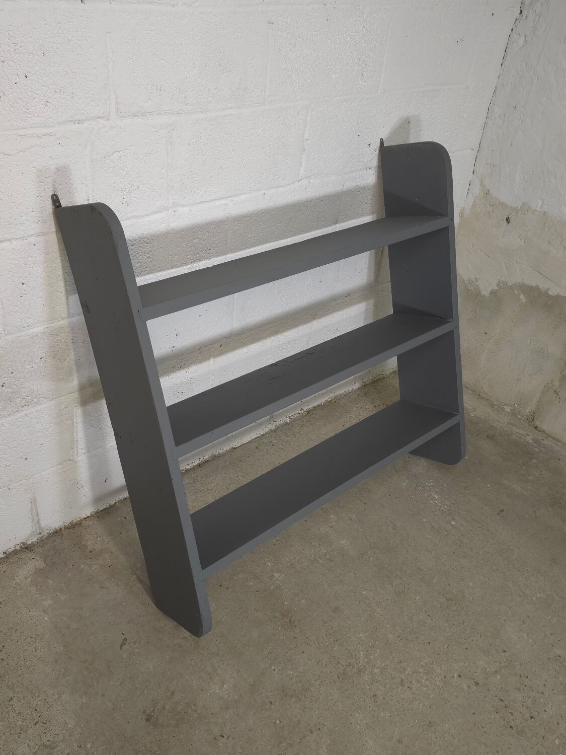 Antique grey kitchen shelf / wall shelf