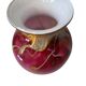 Glass vase - signed - gold leaf - Art Nouveau influence