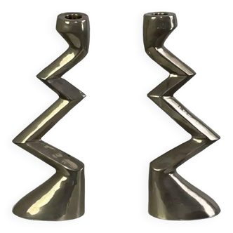 Zig Zag Candle Holders Matthew Hilton