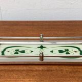 Metal and glass plateau Art Deco / Art Nouveau