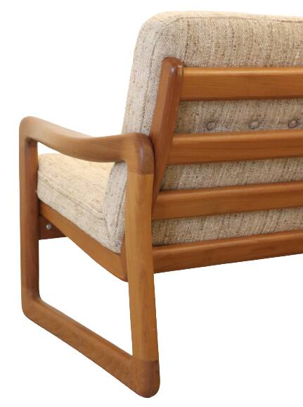 Holstebro deense vintage teak bank 'Karstoff'