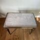 Louis XVI Style coffee table, marble wood and brass