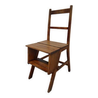 Antique library stairs / chair