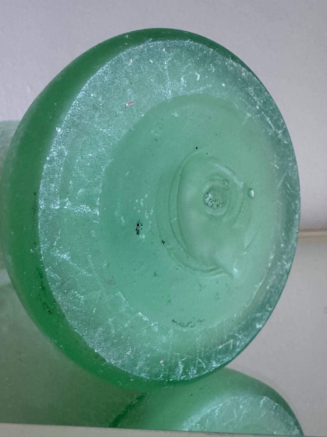 Vase amphore verre de Murano Scavo vintage