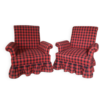 Pair of Napoleon III armchairs
