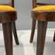 Pair of dining chairs by INTERIER n. p. Praha, wooden dining seating, 1974
