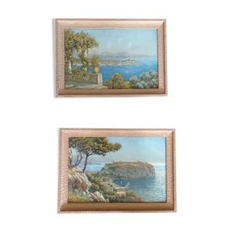 Pair of old paintings