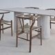 Olympia rectangular dining table - 180x90 - natural travertine